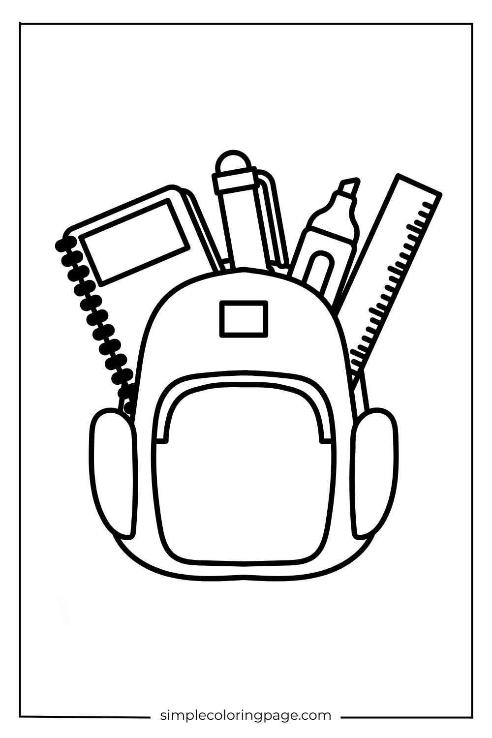 Coloring Page Backpacks (48)
