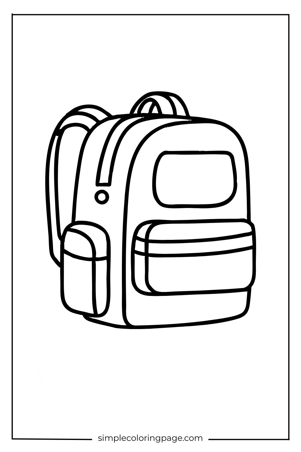 Coloring Page Backpacks (50)
