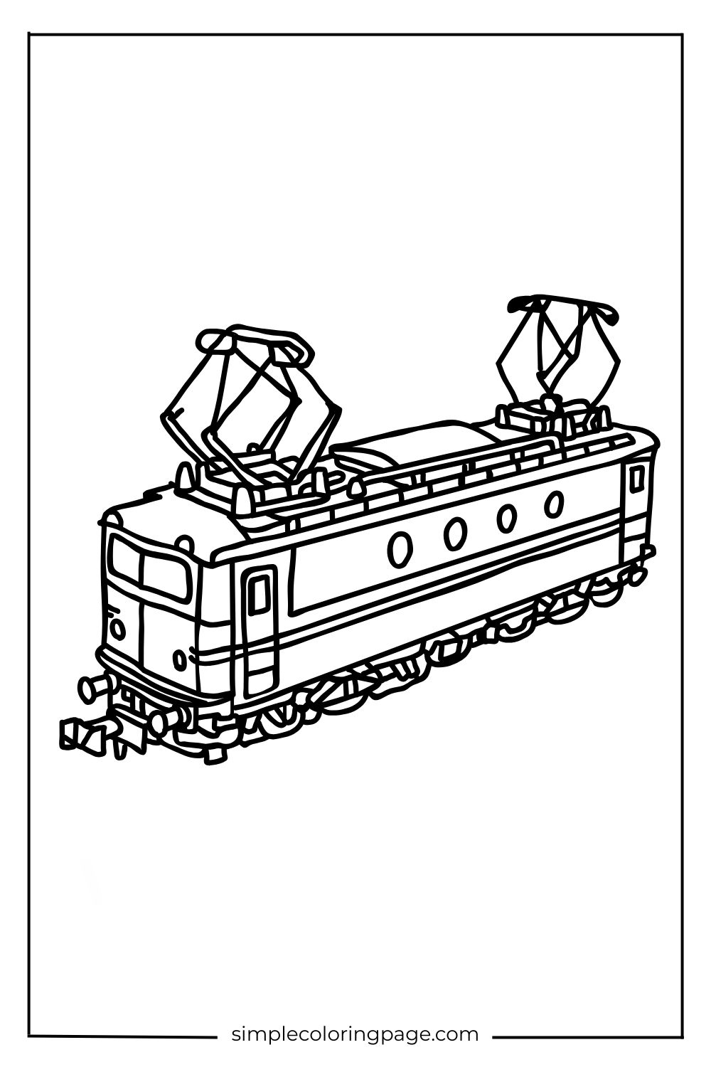 Coloring Page Transportation Train (Printable) (49)