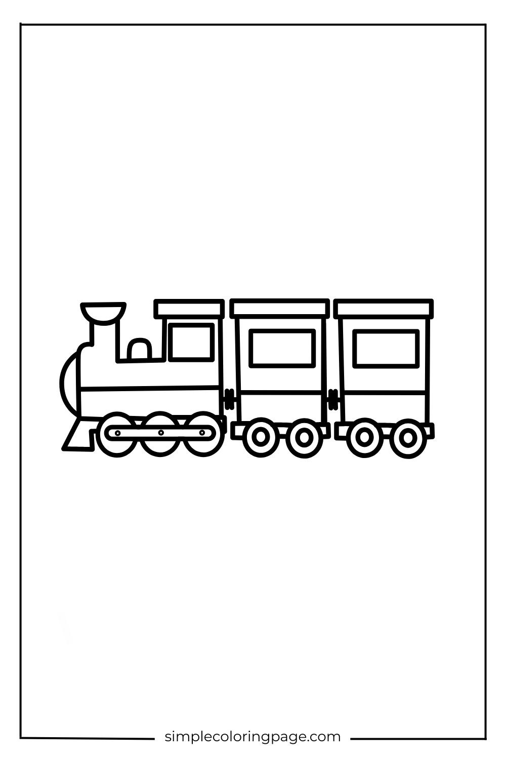Coloring Page Transportation Train (Printable) (50)