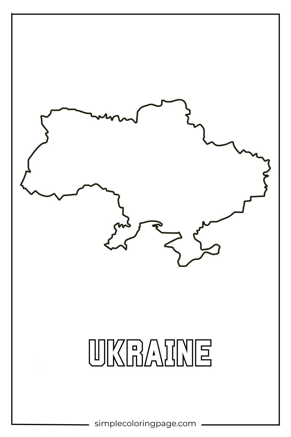 Map Coloring Page (Printable) (49)