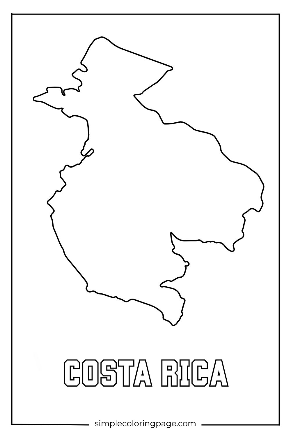 Map Coloring Page (Printable) (50)