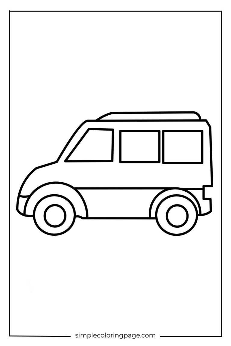 Coloring Page Theme Cars - simplecoloringpage.com