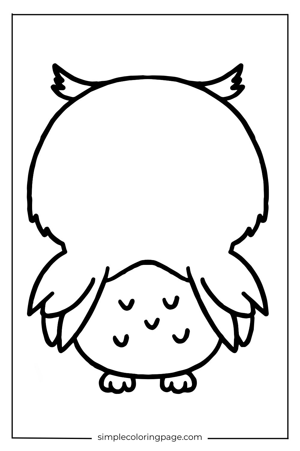coloring page faceless animal (printable) (49)