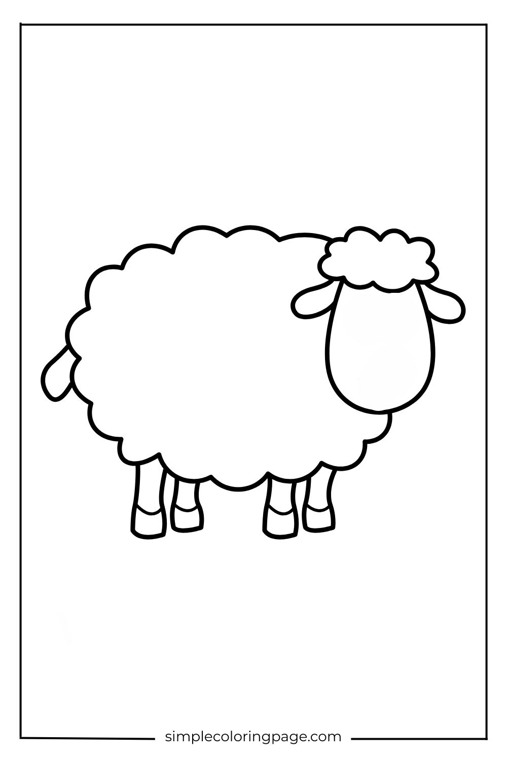 coloring page faceless animal (printable) (50)