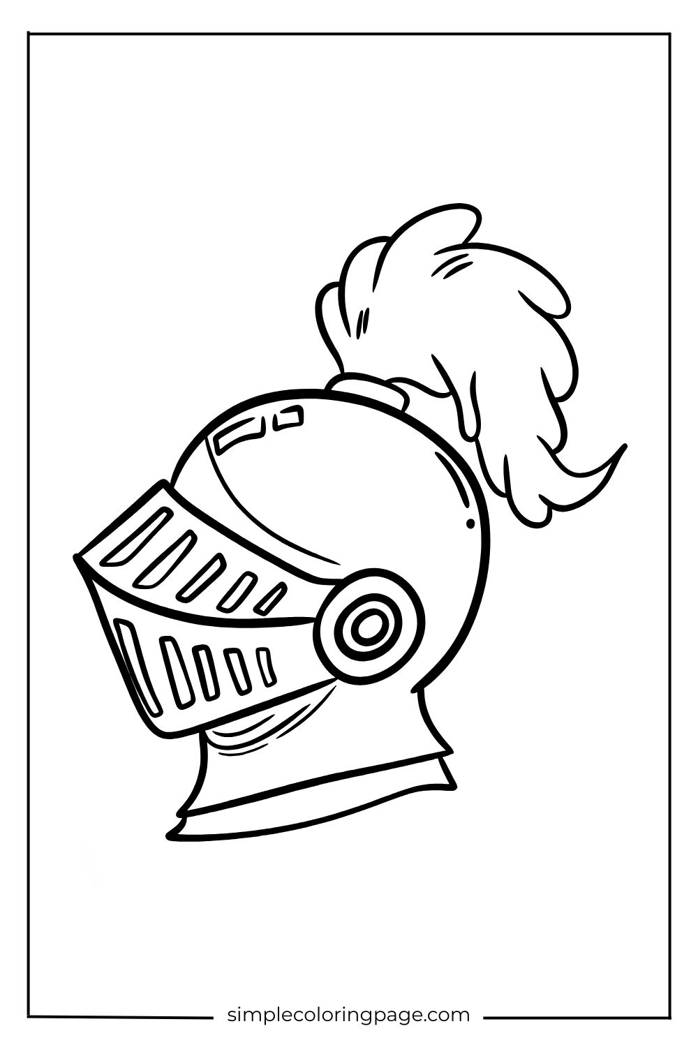 knight coloring page (printable) (27)